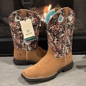 Ariat Anthem Myra Dark Tan Suede/Mariposa,4LR,EVA midsole,Duratread outsole